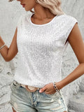 New Loose Casual Fashion Party Round-Neck Sleeveless Top Women's T-Shirt