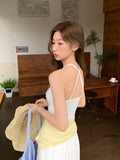 Sweet Hottie Sexy Vest Sling Female Summer 2026 New Outer Wear With Beautiful Back Bra Pad One Short Top