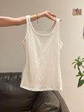 Kinky Loose Temperament Sleeveless Design Vest Sling Women 2026 Summer New Bottom Set Thin Top