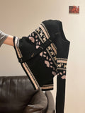 Fair Island High-End Feel Long-Sleeved Knitted Shirt Jacket Women 2026 Autumn And Winter Crash Loose Sweater Top