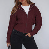 Dili Senior Simple Fashion Long-Sleeved Pure Color Wool Weaving Women's Clothing 2025 Autumn And Winter