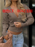 Dili Leisure Commute Button Solid Color Bottom Sweater Knitted Women's Clothing 2025 Autumn And Winter