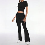 Dili Sports Style Short-Sleeved T-Shirt Long Pants Two Sets Of Women's Clothing 2025 Autumn And Winter
