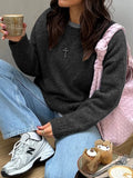 Dili Simple Fashion Wool Long-Sleeved Pure-Color T-Shirt Sweater Women's 2025 Autumn And Winter