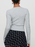 Dili Y2K Hot Girls Solid Color Long Sleeves With Vest Wool Women's Clothing 2025 Autumn And Winter