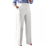 New Commuting High-Waisted Straight Trousers Straight Trousers Casual Suit Long Trousers Female