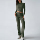 Dili 2025 Autumn And Winter Y2K Casual Sports Style Long-Sleeved Top With Trousers Suit Woman