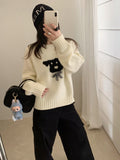 Super Good Korean Puppy Knitted Sweater Woman 2025 New Autumn And Winter South Korea Dongdaemun Burst Top