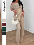 Dili Simple Elegant Style Summer Short-Sleeved Trousers Suit Women's 2025 Summer