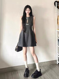 Blancheon Knot Sleeveless Dress Dress Female Waist Thin Temperament Design Sense Niche Sexy Short Skirt Summer