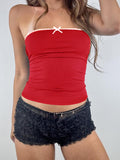 Dili Y2K Sexy Solid Summer Breast-Wearing Vest Women's Clothing 2025 Spring And Summer