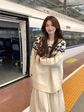 Fair Island Sweater Women's Autumn/Winter 2025 New Loose Lazy Soft-Masted Christmas Atmosphere Sentenced Small Blouse