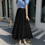 White Lace Dress Woman 2025 New Spring And Summer Temperament Long High-End Ponpong Mesh Dress A Word Umbrella Skirt