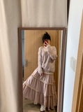 Korean Atmosphere Feeling Early Autumn Coat V Tie With Knitted Women's New Gentle Sweet Wind Sweater Put On Clothes
