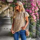 Dili Women's Clothing 2025 Spring And Summer Loose Leisure Shirt Hot Sale Of Broken Flower Collar Shirt Woman