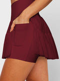 Women's Clothing 2025 Summer Sweet Spicy Half Skirt Anti-Light Safety Pants High Waist Half Dress