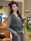 European Goods Lint Sleeveless Knitted Vest Women 2025 Autumn And Winter New Folding High-End Horse Clip Top Tide