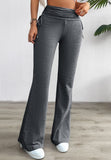 Dili Women's Clothing 2025 Autumn And Winter Comfortable Casual And Casual Solid Color Repair Trousers