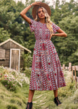 Dili Independent Research And Development Of Large Swing Dress 2025 Spring And Summer Repair Waist Thin Dress Women Fashion