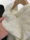 Closted Crocheted Wool Knitted Bottom Sweater Inside The Hoodie Tops In The Autumn