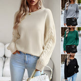 Dili Round-Neck Sweater Women's 2025 Autumn And Winter Women's Long-Sleeved Knitted Shirt Top