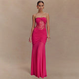 Spice Girl Braed Lace Sliced Dresses 2025 Summer New Famous Temperament Stunny Style Irregular Dress Woman