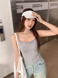 Spice Lace Splicing With Chest Cushions Of The Beauty Back Sling Woman 2026 Summer New Commute Wearing A Solid Inside Cloth