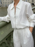 Spring And Summer 2026 New Suit Tiansi Suit Temperament Short Coat Broad Leg Pants Two Sets Of Smart Wear