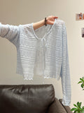 Shangchi Outside Hook T-Shirt With Knitted Sunscreen Shirt Women 2026 Summer Super Fire French Gentle Temperament Short Top