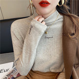Dehing Plus Velvet Thick Long-Sleeved Women 2026 Autumn And Winter New Ocean White Half-High Collar Inside The Bottom Shirt Top