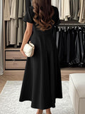 Dili Evening Dress Elegant Short-Sleeved Dress Dress Women's Dress 2025 Autumn And Winter