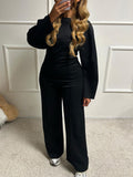 Dili Casual Fashion T-Shirt Trousers Two-Piece Women's Suit 2025 Autumn And Winter