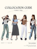 Positive Shoulder Collar Short-Sleeved T-Shirt Girls Summer Slim Skinny Collared Short Fish Bone Cotton Tops In Casual Match