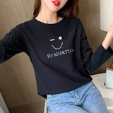 Pure Cotton Long-Sleeved T-Shirt Women 2025 New Spring And Autumn Loose Cover Inside The Bottom Shirt On The Shoulders Thin Clothes
