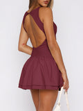 Dili Temperament Elegant Wind Solid Dress Dress Women's Dress 2025 Spring And Summer