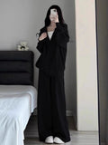 Lazy Casual Sports Suit Women 2026 New Autumn And Winter Loose Hooded Gray Leg Pants Two Sets