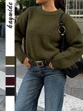 Dili Simple Fashion Wool Long-Sleeved Pure-Color T-Shirt Sweater Women's 2025 Autumn And Winter