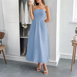 Dili Temperament Elegant Breast-Shaping A-Character Dress Dress Women's Dress 2025 Summer