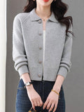 Brand Discount Spring And Autumn Outside With A Short Collar Sweater Small Coat Women's Wool With Skirt Top Knitted Bottom Shirt