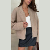 2025 Exploding Long-Sleeved Zipper Sweater Cardigan Languiled Knitted Coat