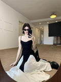 French Retro High-End Sling Dress Women 2026 Summer New Seaside Style Style Waist Dress