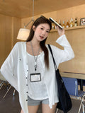 Korean Sweet And Unique Round-Neck Embroidered Button-Necked Long-Sleeved T-Shirt For Women's 2026 New Loose Top