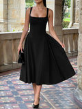 Dili French Temperament Elegant Sling With Joint Skirt Women's Dress 2025 Summer