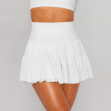 Women's Clothing 2025 Summer Sweet Spicy Half Skirt Anti-Light Safety Pants High Waist Half Dress
