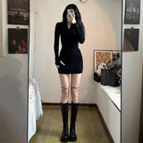 Pure Desire 2025 New Deli Hottie Dress Sister Long-Sleeved Autumn And Winter Girl Decoration Ass Tight Skirt