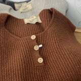 Simple Round Collar Knitted Vest Women 2025 Spring And Autumn New Temperament Can Be Folded Through The Shoulder Sweater Vest Outside