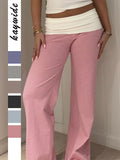 Dili Casual Holiday Striped Girded Trousers Trousers Women's 2025 Autumn And Winter