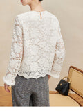 Silken Velvet Lei + Sable Hair Splicing Double-Layer Anti-Permeable Skin Comfortable Temperament Top