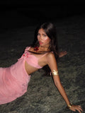 2025 Spring And Summer New Seaside Body Sex Pure Desire To Tie The Dress