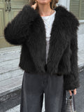 Dili Casual Velvet Solid Color Long-Sleeved Coat Women's Clothing 2025 Autumn And Winter